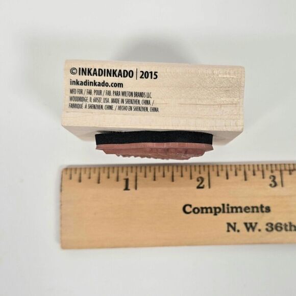 Lot of 9 Rubber Stamps Wood Mounted Mixed Themes Arts And‎ Crafts - Picture 11 of 16